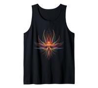 Figura Celestial de alas sagradas ángel Arco Iris Llama luz Camiseta sin Mangas