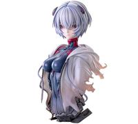 Figura coleccionable de busto de Ayanami Rei de anime, modelo de exhibición | Estatua de anime de PVC, adorno para el hogar, regalos de escultura para fanáticos