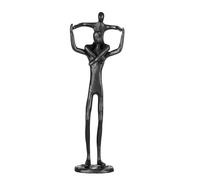 Figura coleccionable de padre e hijo, estatua estética de hierro fundido negro para decoración del hogar, regalos de padre e hijo, regalos de papá de hijo, regalo de cumpleaños para papá de hijo,