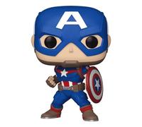 Figura coleccionable Funko Captain America Marvel vinilo multicolor 9,3 cm