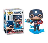 Figura coleccionable Funko Pop! Capitán América con Escudo Roto de Marvel