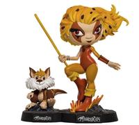 Figura coleccionable Iron Studios & Minico Thundercats Cheetara y Snarf