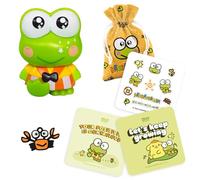 Figura Coleccionable Keroppi con 5 Accesorios exclusivos Comansi - Hello Kitty and Friends