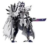 Figura Coleccionable Transformers x Monster Hunter Silver Rathalos Prime 5.5" Synergenex Series Takara Tomy