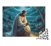 Figura Contemplativa Paisaje Nocturno Puzzle de 1000 Piezas Papel Puzzle para Adultos Relajación Concentración Decoración Hogar Regalo 70x50cm/1000pcs