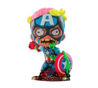 Figura Cosbaby fluorescente del Capitán América de Marvel Zombies altamente cole