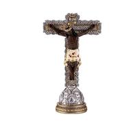 Figura Cristo Milagroso de Buga de Resina Pintado a Mano 20 cm