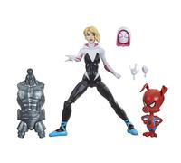 Figura de acci n coleccionable de 6 pulgadas de Gwen Stacy de Spider-Man Hasbro Marvel Legends Series Into The Spider-Verse con minifigura de Spi