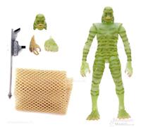 Figura de acci n de 6 pulgadas que brilla en la oscuridad de la criatura de la laguna negra de Universal Monsters