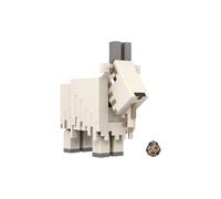 Figura de acci n de cabra de Mattel Minecraft de 3,25 pulgadas con 1 pieza para construir un portal y 1 accesorio de construcci n inspirado en el
