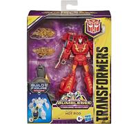 Figura de acci n de Transformers Cyberverse Bumblebee Adventures Deluxe Class Hot Rod con pieza para construir para edades de 6 a os en adelante,