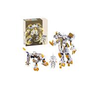 Figura de acción 2 en 1 de superhéroes, robot mecánico que se transforma de un guerrero titán a un tigre