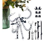 Figura de acción 3D impresa en 3D, modelo de robot de escritorio profesional, engranaje decorativo para estación de trabajo, accesorio de decoración de estación de trabajo, pieza coleccionable