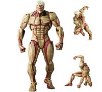 Figura de acción Anjinguang Reiner Braun de anime con articulaciones móviles Figuras de anime estatua con accesorios intercambiables Forma de Titán combatiente Eren Jaeger figurita coleccionable de 17