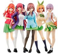 Figura de Acción Coleccionable de PVC de 18 CM de Ichika, Nino, Miku, Yotsuba e Itsuki de The Quintessential Quintuplets, Uniforme Escolar JK, Regalo Sorpresa Ichika Nakano