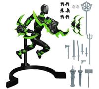 Figura De Acción con 3D, Figuras Móviles Multiarticuladas, Modelos de muñecas con alas, Amantes De Los Juegos para, Robots de acción, Decoraciones De Escritorio, Regalos para niños