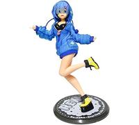 Figura de acción de 21,5 cm de edición limitada de animé Re: La vida en un mundo diferente de cero con capucha Rem Standing Girl de PVC, modelo coleccionable de JapanNFsgVCGJ
