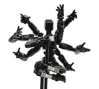 Figura de acción de juguete - Material técnico primario petgs, multi-articulado de 12 cm, kit modelo de robot de cuerpo completo con semántica profunda, juego de siete armas en material