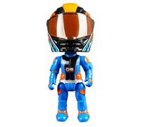 Figura de acción de la motocicleta: capaz de poder cambiar para los niños | Q Versión de la figura colectiva | Figura motociclista móvil, decoración para escritorio, regalo para niños y adultos