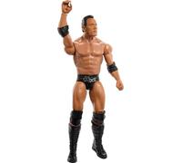 Mattel Figura de acción de la WWE, coleccionable de The Rock de 6 pulgadas con 10 puntos de articulación y aspecto realista