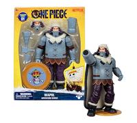 Figura de acción de Wapol de One Piece de 16,5 cm con 4 Accesorios; Incluye una Cabeza de cañón Intercambiable, un Brazo de cañón Desmontable, una Capa y una Base de exposición con Forma de Berry