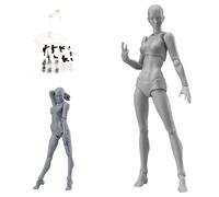 Figura de acción del cuerpo femenino, juntas móviles flexibles de 13 cm figuras de acción de maniquí con soporte base, maniquí humano para dibujar, pintar, dibujar, artistas