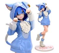 Figura de acción Emil-ia, Re Zero Figuras, Starting Life in Another World, modelo de figura de anime de Emil-ia, colección de anime de 8,2 pulgadas, adornos de escritorio de muñecas, regalos para fans