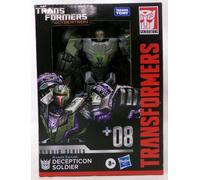 Transformers Toys Studio Series Deluxe War for Cybertron 08 Gamer Edition Decepticon Soldier, Figura de acción de conversión de 4.5 Pulgadas, 8+