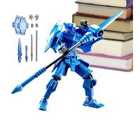 Figura de acción impresa en 3D - Modelo de robot móvil, juguete multi-articulado, colección mecánica dinámica | Pantalla articulada de cuerpo completo para adultos y escaparate de juegos de pose fut