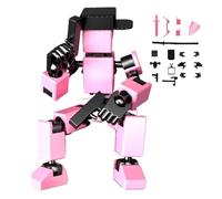 Figura de acción impresa en 3D - Modelo de robot poseable, juguete hecho a mano | Conjunto de figuras impresas en 3D personalizables dinámicas, conjunto de pintura artística DIY, decoración de mesa, p