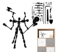 Figura de acción,Incluye Accesorios Magnéticos para Figurita | Figura de juguete articulada para decoración | para Estudio, Residencia, Salón, Dormitorio, Librero, Niños, Niñas y Coleccionistas