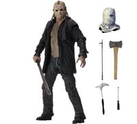 Figura de Acción Jason Voorhees Anime Figurina 18 cm Articulada Modelo en pie con máscara Estatua de PVC para colección Decoración para el hogar Regalos
