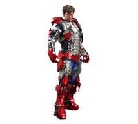 Figura de acción muy detallada de Iron Man 2 Tony Stark Mark V Suit Up 1:6 de 12