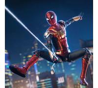 Figura de Acción Oficial de Zd Toys, Licenciada por Marvel, Iron Spider, Versión No Way Home, 7 Pulgadas, Escala 1:10, Rojo y Dorado, Articulada Punk suit