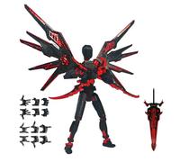 Figura de acción Robot - Robot Impreso en 3D ya ensamblado | 15 de Mesa móviles con múltiples articulaciones - para niños, Adultos, fanáticos, coleccionistas, salón y Dormitorio