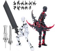 Figura de acción T13, 2/3/4pcs Figura de acción Titan 13, Figuras de acción Multi-Articulations Lucky 13, Dummy 13 Figura, Decoración de oficina (2 unidades) B)