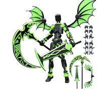 Figura De Acción Titan 13 T13 Action Figure Con Armas Múltiples Articulaciones Figuras De Acción Impreso En 3D Con Alas Decoraciones De Escritorio Para Juguetes De Amantes (Ensamblaje Completado)