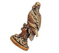 Figura de Águila en Miniatura de Latón Dorado, Estilo Retro Vintage