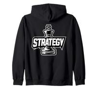Figura de ajedrez Rey - Strategy | diseño Minimalista Sudadera con Capucha