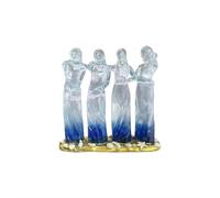 Figura de amistad con diseño de cuatro hermanas para mujer, escultura de resina estilo Seaglass 4 hermanas, celebra amistades, regalos conmemorativos para mejores amigas, mejores amigas, mujeres, para