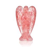 Figura de Ángel de 38 mm-Estatuilla de Ángel de Cristal de Curación Natural, Ángel de la Guarda de Cristal, Maravillosa y Sorprendente Figura de Bolsillo para Feng Shui