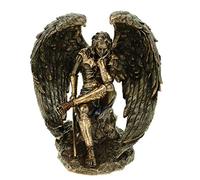 Figura de ángel Lucifer caído con Espada, Color Bronce