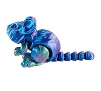 Figura de animal impresa en 3D - adorable hámster común - Figura inquieta de hámster flexible, modelo de mascota detallada, escultura detallada en miniatura | articulado único para la oficina