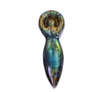 Figura de animal tallada a mano de piedra labradorita natural y cristal de cuarzo de 40 mm, búho, zorro, diablo, ojo S, mariposa, regalo coleccionable, decoración del hogar, diosa Gaia