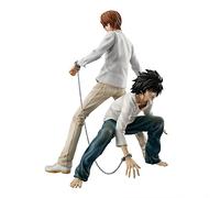 Figura de Anime Death Note - 2 piezas Figura de Light Yagami y L Figura Modelo, Escultura de personaje de Manga Hecho a mano Coleccionable Decoración de Escritorio Regalos de Cumpleaños para Fans