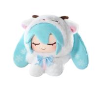 Figura de Anime Miku Figura de Acción Miku 15 cm Kagamine Len Kagamine Rin Colgante de Peluche Estilo Pijamas PVC Modelo Coleccionable Decoración de Escritorio de Coche Regalos