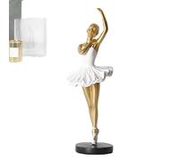 Figura De Bailarina De Ballet - Artesanía De Resina, Estilo Contemporáneo, Elegante De Bailarina Moderna, Pieza Decorativa Para El Hogar, Escultura Artística | Guía Sofisticada De Diseño Del Ho