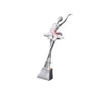 Figura de bailarina de ballet, figura de bailarina europea, escultura para mesa, estantería, figura de resina de alta calidad