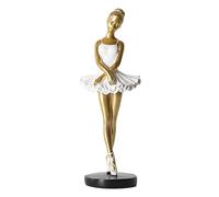 - Figura de bailarina de resina para pequeñas artesanías, ballet danza estatua de bailarina de danza, bailarina estatua decoración del hogar