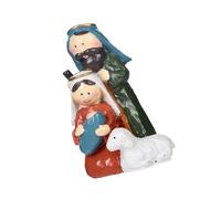 Figura de belén de resina vibrante con palabras largas para decoración del hogar o evento religioso